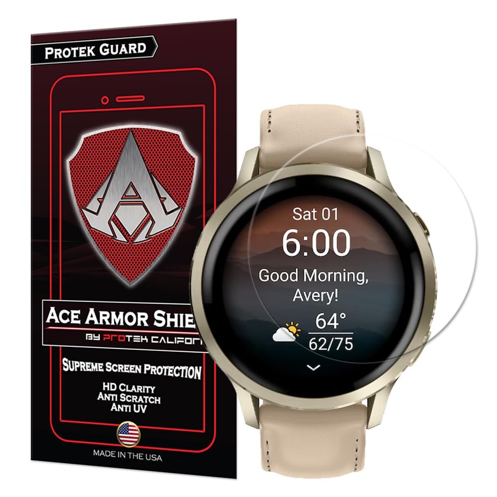 ACE ARMOR SHIELD 6 Pack Premium Screen Protector compatible for the Garmin Venu 4