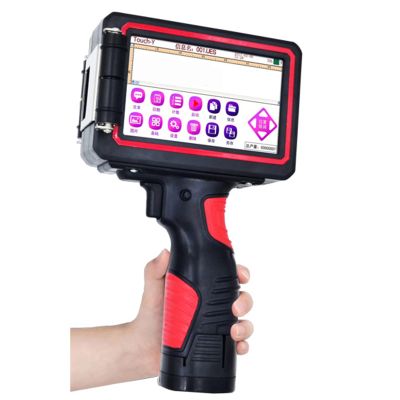 TXGJWRA Handheld Printer, Printing 1 Inch Portable Handheld Inkjet Printer with 5 Inch Touch Screen for Label Variable Data Etc,