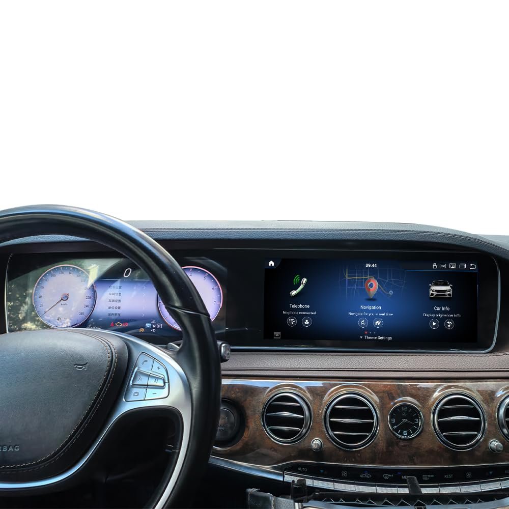 12.3inch Dual Screen 8+128GB Stereo for Mercedes Benz S Class W222 2014-2017 Head Unit Android Car Radio GPS Autoradio Multimedia Video Player carplay Android auto