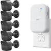 All-New Blink Outdoor Camera Surveillance Mount, 5 Pack Weatherproof Protective Housing and 360 Degree Adjustable Mount for Blink Outdoor 4th & 3rd Gen Cam view 1