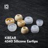 16 Pairs KBEAR Silicone Eartips,Replacement IEM Tips for 4.00mm-5.50mm Nozzle Wireless Earphone/Wired Earbuds,Orange&White Mixed Eartips for KZ ZS10 Pro,CCZ Melody,KZ ZST(Orange&White, XS/S/M/L) view 2