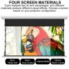 100" Automatic Liftable Projector Screen,Wall Mounted Ceiling Movie Screen,16:9 4K Hd Electric Projector Screen, for Living Room OpticalMetal view 3