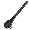 AugustknowU Carbon Fiber Bike Computer Mount Extension with Adjustable 180 Rotation, Integrated Light and Action Camera Holder, Compatible with Garmin/Bryton/Wahoo, Black(130mm) view 2