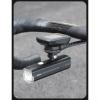 AugustknowU Carbon Fiber Bike Computer Mount Extension with Adjustable 180 Rotation, Integrated Light and Action Camera Holder, Compatible with Garmin/Bryton/Wahoo, Black(130mm) view 3