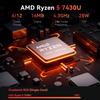 HP Essential 17.3" HD+ Touchscreen Laptop, AMD Ryzen 5 7430U, 32GB RAM, 1TB SSD, Backlit KB, Fingerprint Reader, Webcam, HDMI, Wi-Fi 6, Windows 11 Home, Bundle with Thunderobot ML101 Wireless Mouse view 4