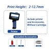 TXGJWRA 1790Plus 12.7Mm Portable Printer Handheld Inkjet Printer Text Qr Barcode Batch Number Logo Image Date Printing Machine Multi-Format Printing,Black-Without Ink view 2