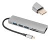 6 in 1 Type C to HD Multimedia Interface Hub Adapter, USB 30. Converter with 4K Output, Aluminum Alloy Type C Hub for, Plug and Play with SD TF Card Slots view 4