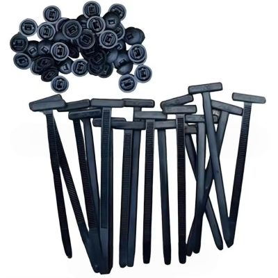 100Pcs 2025 New Nylon Car Universal Cable Tie Buckle Heavy Duty Self-Locking Zip Ties with Pin & Button Design, Upgrade Multipurpose Plastic Fastening Tool for Car Daily Fixing & Quick Repair