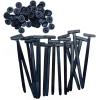 100Pcs 2025 New Nylon Car Universal Cable Tie Buckle Heavy Duty Self-Locking Zip Ties with Pin & Button Design, Upgrade Multipurpose Plastic Fastening Tool for Car Daily Fixing & Quick Repair view 1