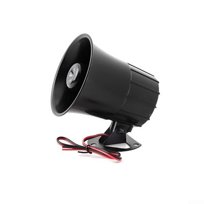 Siren Alarm, Siren Alarm Speaker,Waterproof Siren Alarm 110-120dB Loud Security with Adjustable Angle ABS Speaker for Outdoor IP65 Fire and Gas Leak Protection Systems(B)