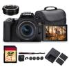 Canon EOS Rebel SL3 DSLR Camera with 18-55mm Lens (Black) | 24.1MP APS-C Sensor, Dual Pixel AF & 4K Video | Great for Beginners & Everyday Photography (3453C002) + 64GB Card + Adapter EF-EOS R + More view 1
