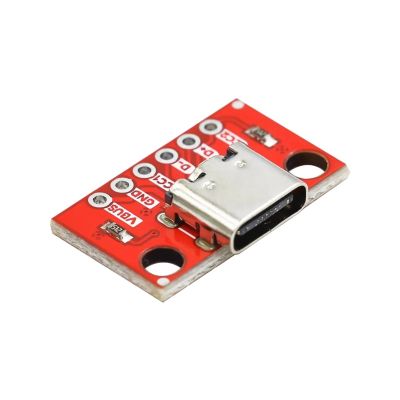 1/5/10pcs Type-C Female Test Board USB3.1 16P to 2.54 High Current Power Adapter Board Module for Arduino(RED 1pcs)