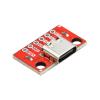 1/5/10pcs Type-C Female Test Board USB3.1 16P to 2.54 High Current Power Adapter Board Module for Arduino(RED 1pcs) view 1