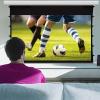 16:9 Hd Electric Projector Screen, 92 Inch Automatic Retractable Projection Screen, 4 Materials That Restore True Colors,for Home OpticalMetal view 1
