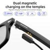Hugur Smart Glasses,Polarized Sunglasses with Bluetooth 5.4 Open Ear Speaker,Athletic/Outdoor UV Protection and Voice Assistant Compatible, Black Frame-Photochromic Lens for Men, Women, Unisex B3PL view 4