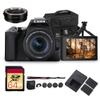 Canon EOS Rebel SL3 DSLR Camera with 18-55mm Lens (Black) | 24.1MP APS-C Sensor, Dual Pixel AF & 4K Video | for Beginners & Everyday Photography (3453C002) + HG-100TBR Grip + Adapter EF-EOS R + More view 1