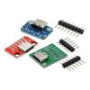1/5/10pcs Type-C Female Test Board USB3.1 16P to 2.54 High Current Power Adapter Board Module for Arduino(Green 1pcs) view 2