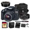Canon EOS Rebel T6 DSLR Camera with 18-55mm Lens | 18MP APS-C CMOS Sensor, Built-In Wi-Fi & Full HD Video | For Travel & Everyday Photography + Canon EF-S 24mm f/2.8 STM Lens + Adapter EF-EOS R + More view 1