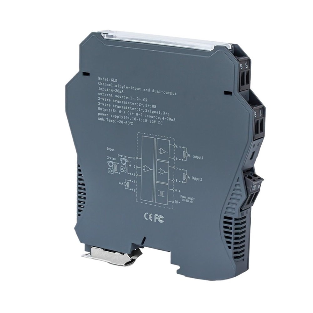 4-20mA to 0-10V Signal Converter Analog Isolator 1 in Out Signal DC24V(Input 0-10V,Output 0-10mA)