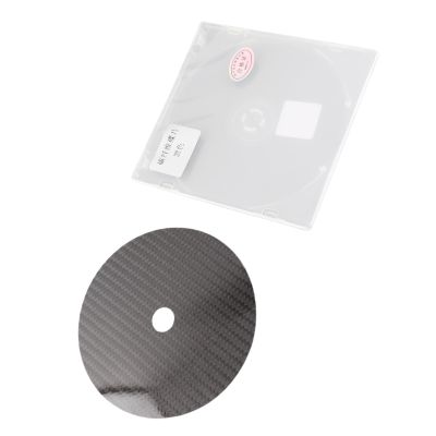 Mrisata CD DVD Stabilizer Carbon Fiber Tuning Mat Disc Stabilizer Eliminates Static Electricity Absorbs Vibration Enhances Sound Quality for Audiophiles Top Tray Loading Players (Black)