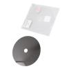 Mrisata CD DVD Stabilizer Carbon Fiber Tuning Mat Disc Stabilizer Eliminates Static Electricity Absorbs Vibration Enhances Sound Quality for Audiophiles Top Tray Loading Players (Black) view 1
