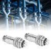 12 Pin Aviation Connector Plug and Socket Set Zinc Alloy Electrical Connectors with Silver Plated Contacts for Data Acquisition Systems and Automotive Applications 20mm Opening view 3
