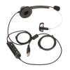 KunEchevyr H360 USB ENC Business Headset, Single Ear Telephone Headset with Active Noise Reduction, Volume and Control, ABS Material for, Call Center, Customer Service view 3