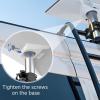 Hilitand Satellite RV Mount Bracket for Mini Dish Aluminum Alloy RV Ladder Mount with Shock Proof TPU Pads for Secure Installation view 2