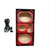 10" Brazilian Style Chuchera Speaker Box for Two 10" Speakers & 1 Driver Two Tweeters Vented Enclosure for Car (red) view 1