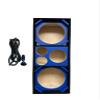 10" Brazilian Style Chuchera Speaker Box for Two 10" Speakers & 1 Driver Two Tweeters Vented Enclosure for Car (Blue) view 1