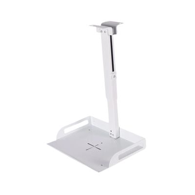 BaotyJie Ceiling Mount with Tray for Projector/Camera 43-65cm Height Adjustable Iron Versatile for Living Room Home Video Conferencing, White