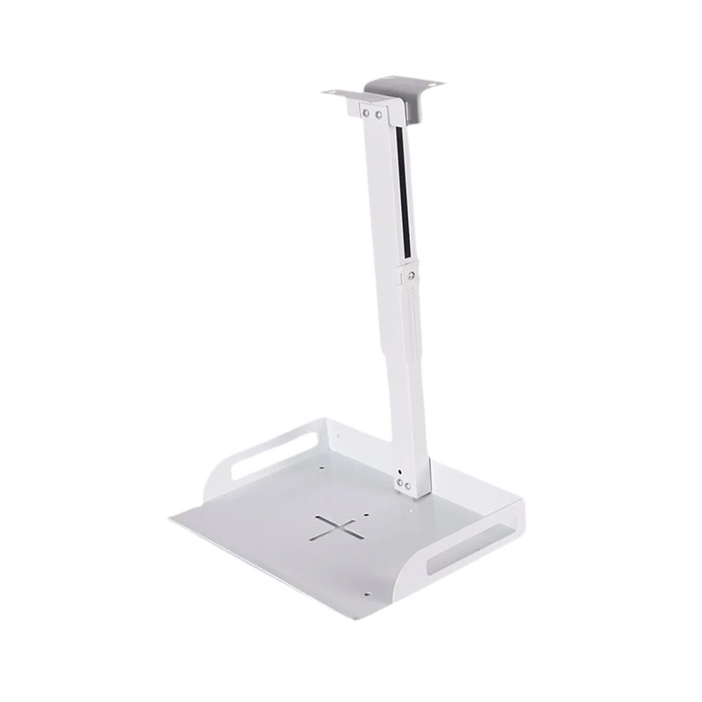 BaotyJie Ceiling Mount with Tray for Projector/Camera 43-65cm Height Adjustable Iron Versatile for Living Room Home Video Conferencing, White