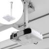 BaotyJie Ceiling Mount with Tray for Projector/Camera 43-65cm Height Adjustable Iron Versatile for Living Room Home Video Conferencing, White view 3