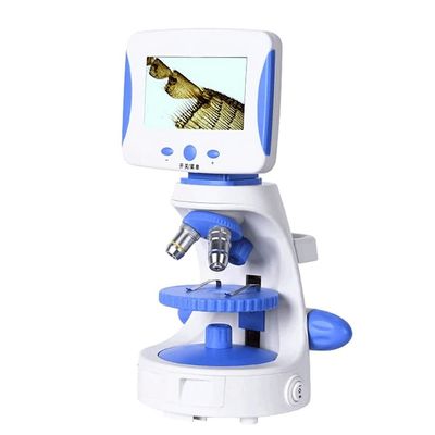 1600X Coin Microscope with 4.3" LCD Screen, Digital Microscope with LED Fill Lights, Metal Stand, PC View, Photo/Video, Windows Compatible