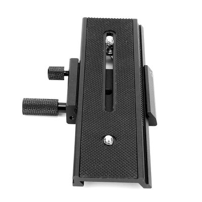Tbest 2 Way Macro Focusing Rail Slider Premium Alloy Camera Smooth Rack Pinion Movement for Close up Black 16cm