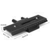 Tbest 2 Way Macro Focusing Rail Slider Premium Alloy Camera Smooth Rack Pinion Movement for Close up Black 16cm view 3