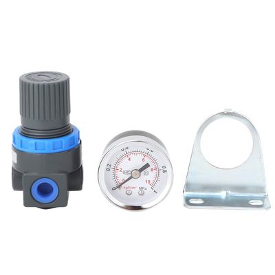 Manometer AR2000 Aluminum Alloy Pneumatic Air Control Compressor Regulator G1/4 Durable Easy Read Scale Dial for Air Compressor Systems