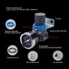 Manometer AR2000 Aluminum Alloy Pneumatic Air Control Compressor Regulator G1/4 Durable Easy Read Scale Dial for Air Compressor Systems view 4