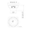 SPONGL 43mm 1.7Inch Full Ranges Speakers 4Ohm 3W Double Magnets Composite Membrane Waterproof Sound Driver for Portable Devices view 4