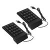 NOLITOY 2pcs Portable USB Numeric Keypad Number Pad for Laptop Desktop PC Fast Efficient Banking Calculator Keyboard with Quick Function Keys Compact Lightweight Numpad for Office and view 1