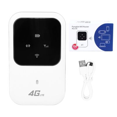 Masyrt 4G LTE Portable WiFi Router 150Mbps High Speed 2400mAh USB Rechargeable 4G WiFi Mobile Wireless Router for Travel Outdoor