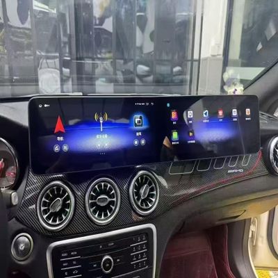 12.3 Inch Dual Screens Car Stereo for Mercedes Benz A/CLA/GLA NTG5.0 2015-2018 Year 8+128G IPS HD Touch Screen Upgrade Head Unit GPS Navigation Multimedia Player