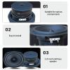 SPONGL 5.25inch Square HiFi Subwoofer Bass Speakers with Metal Rubber Composite for Home Theater Audiophiles view 4