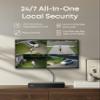 eufy PoE Bullet-PTZ Cam S4 with eufy Pole Mount Bracket (T870C), NVR Add On Cam, 4K UHD Triple Lens, 122 FOV, 360 Pan and Tilt, 8 Hybrid Zoom, AI Tracking, Red and Blue Light, Color Night Vision view 3