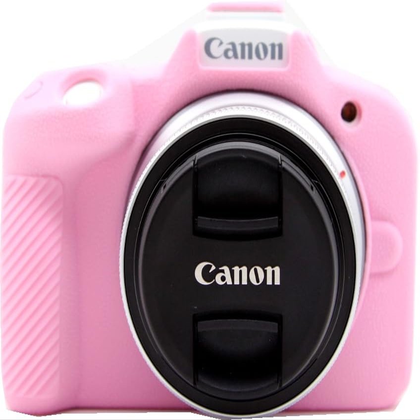 R50 Camera Case, Premium Texture Fullbody Silicone Soft Case Protective Cover Camera Shell for Canon Eos R50 (Pink)