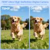 Digital Camera,UHD 75MP 5K for Photography with WiFi,64GB SD Card Vlogging Travel Camera for YouTube,Featuring 3" 180Flip Screen,Suitable for Beginners and Teens,White view 3