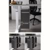 Adjustable Under-Desk PC Mount, Computer Mainframe Bracket, Steel Open Frame Computer Holder for Office (Black ) view 2