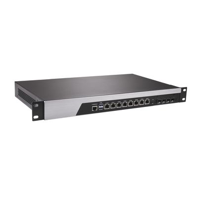 1U Firewall Appliance, OPNsense, VPN, Network Rackmount, I5 9400, RS46, 8 x 2.5GbE 226-V, 4 x SFP+ 10Gbe XL710, Console, VGA, SIM Slot, 8G RAM, 256G SSD