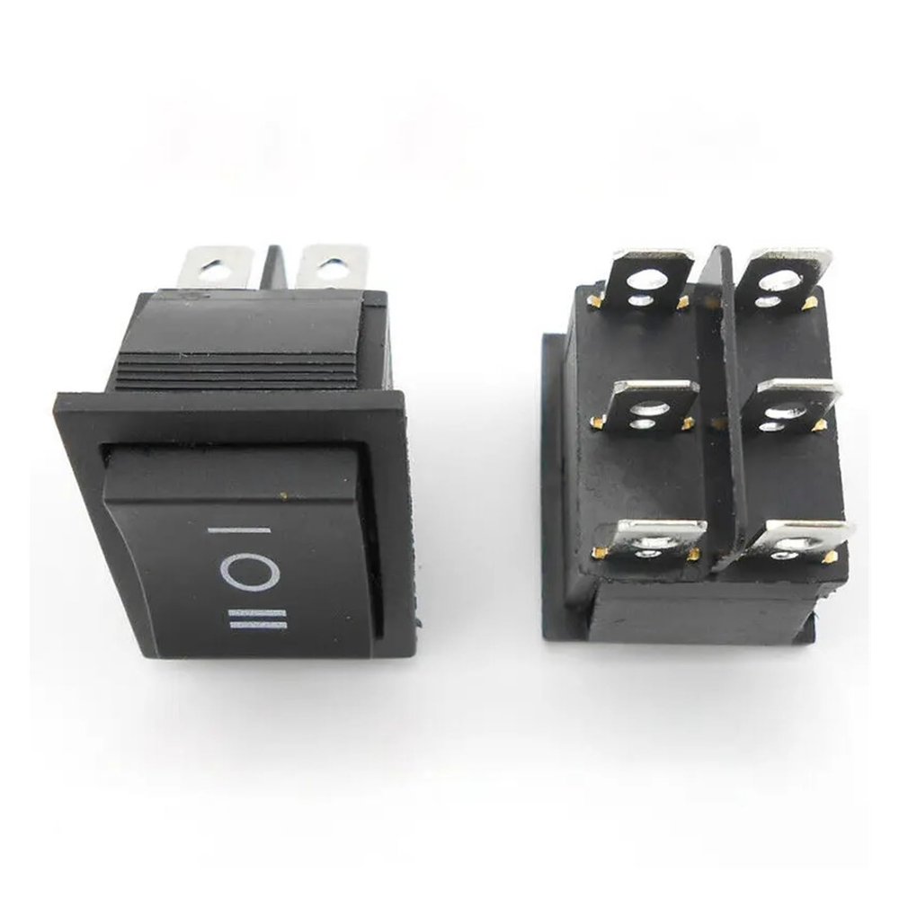 20A Inverted-Control-Converter Button-Switch Electronic Starter Three-Pole-Switch on-Off-On Rocker-Power Reverse for DC CW-CCW
