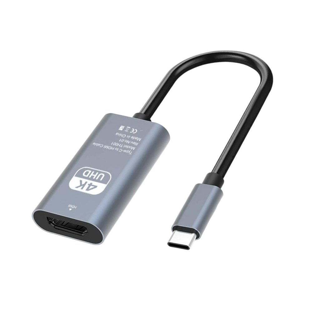 SPONGL Type C to HDTV 4K Adapter USB C Male Converter Cable 4K30hz/4K60hz/8K60hz Video Sound Sync for Laptop Tablets